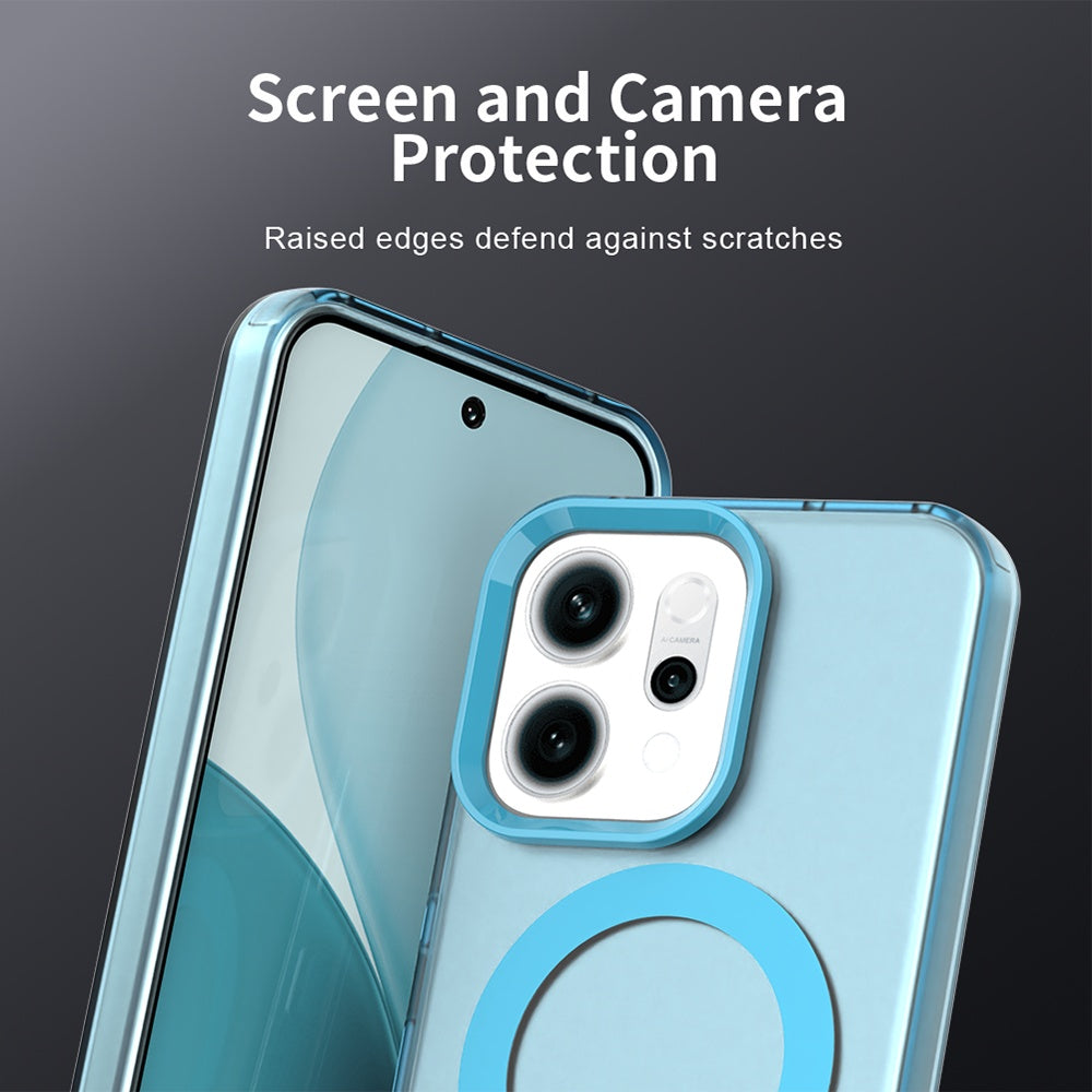 Puzdro MagSafe pre Oppo Reno14, Techsuit, CandyCase, Modré