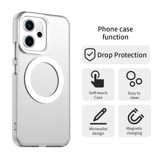 MagSafe puzdro pre Oppo Reno16 F / Reno16 FS, Techsuit, CandyCase, Biela