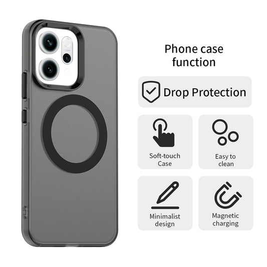 MagSafe puzdro pre Oppo Reno16 F / Reno16 FS, Techsuit, CandyCase, čierne