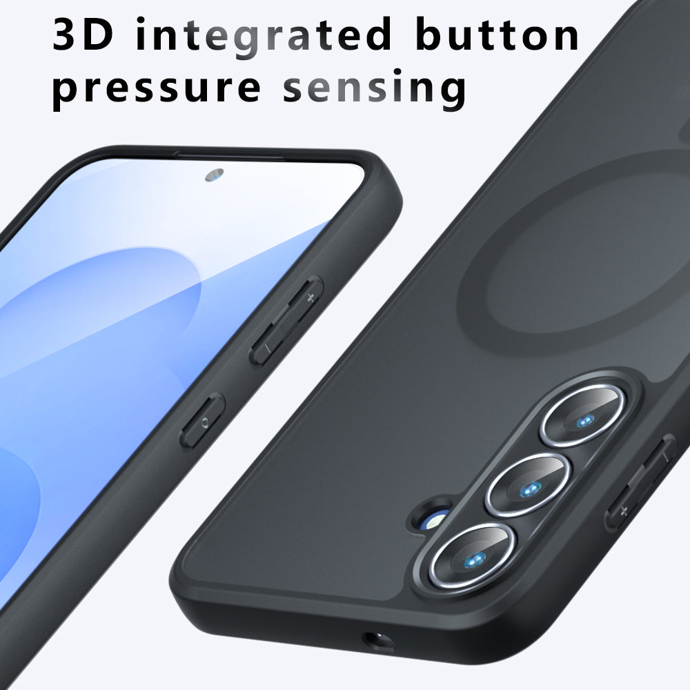MagSafe Case for Samsung Galaxy A07 4G A075, Techsuit, PureFrost, Satin Black