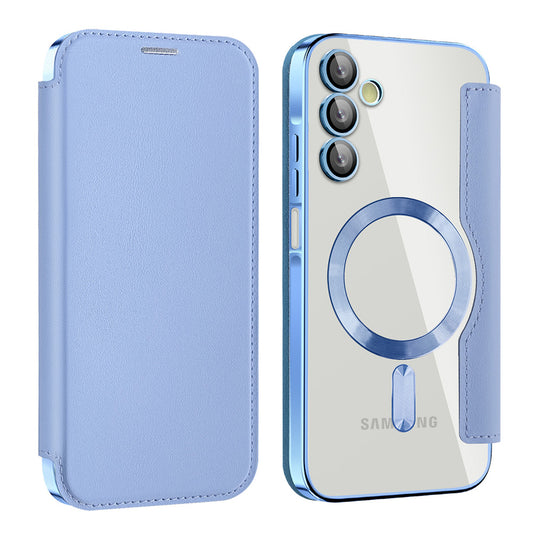 MagSafe puzdro pre Samsung Galaxy A15 5G A156 / A15 A155, Techsuit, SmartMag Book, Modrá