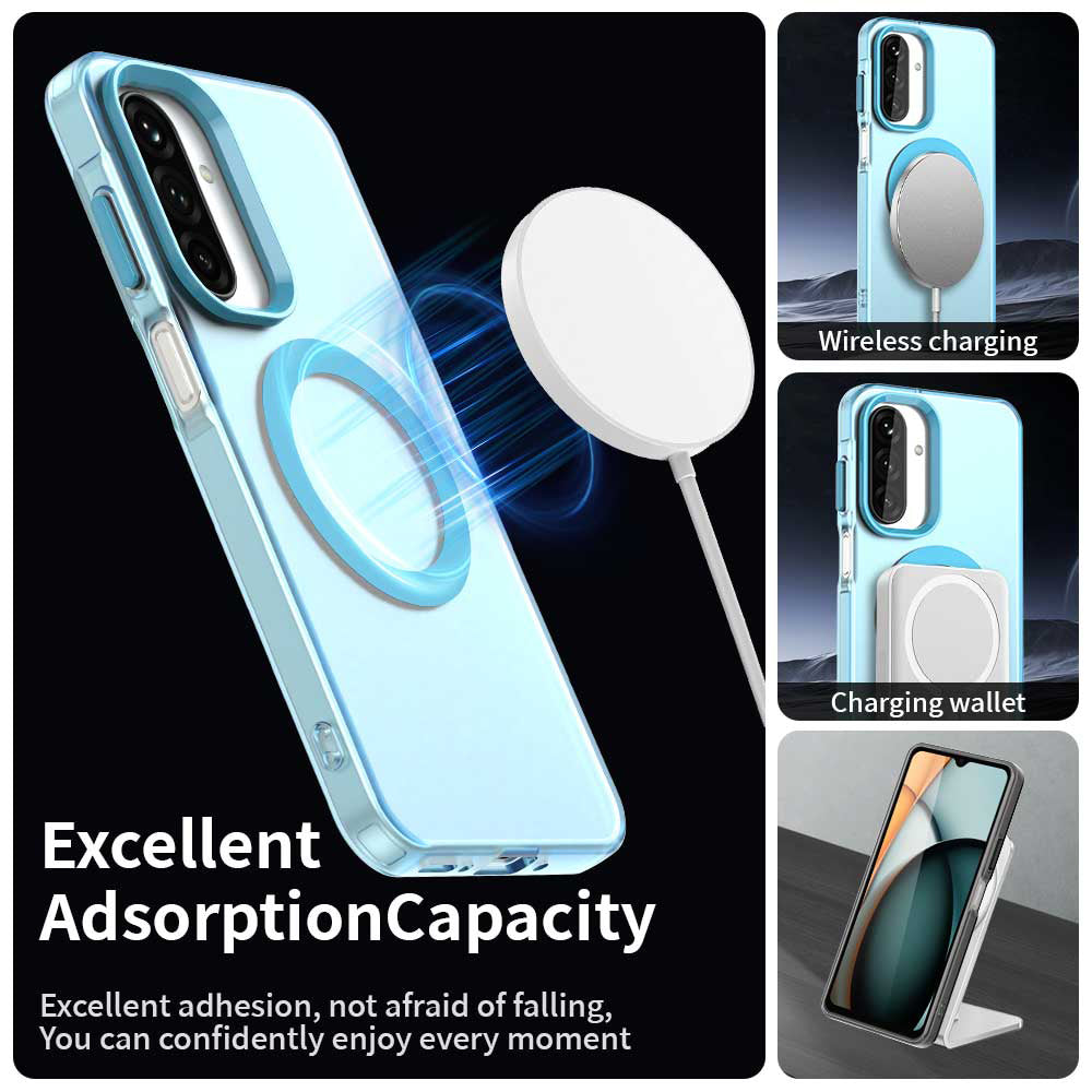MagSafe puzdro pre Samsung Galaxy A18 5G A186 / A18 4G A185 / F17 / M17 / A17 4G A175, Techsuit, CandyCase, Modrá