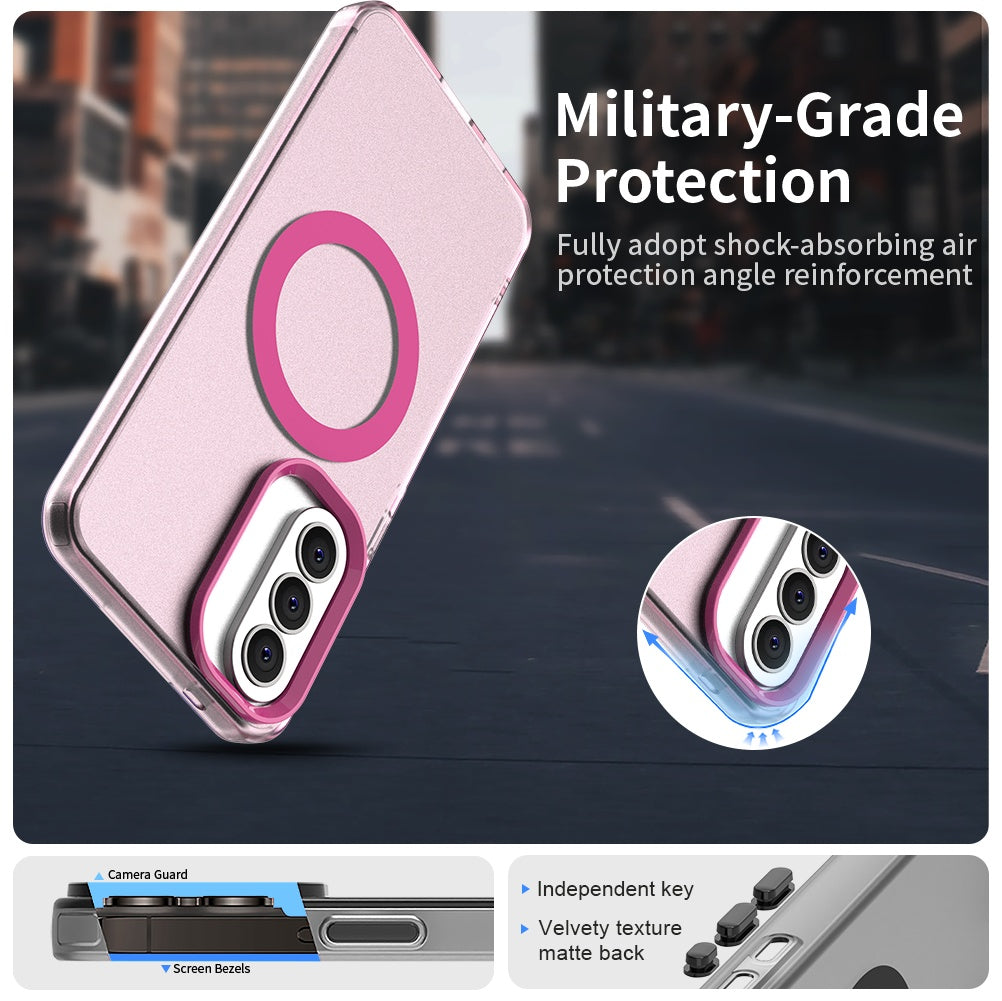 Puzdro MagSafe pre Samsung Galaxy A37 5G, Techsuit, CandyCase, Ružové