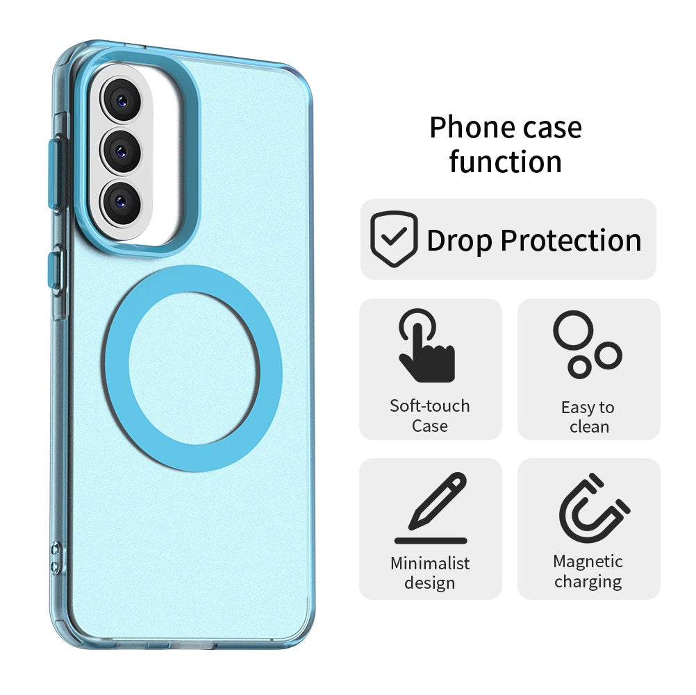 Puzdro MagSafe pre Samsung Galaxy A57 5G, Techsuit, CandyCase, Modrá