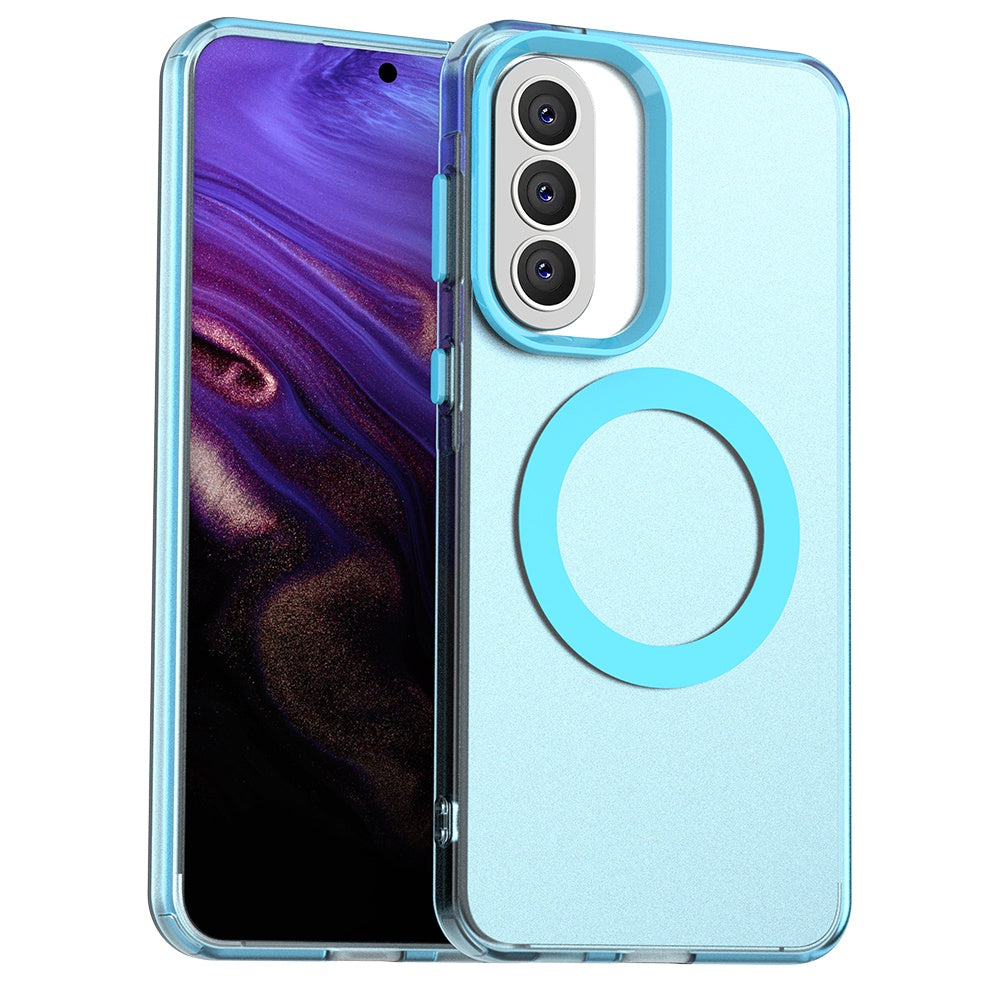 Puzdro MagSafe pre Samsung Galaxy A57 5G, Techsuit, CandyCase, Modrá