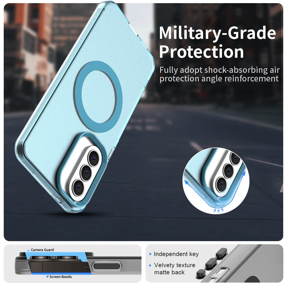 Puzdro MagSafe pre Samsung Galaxy A57 5G, Techsuit, CandyCase, Modrá