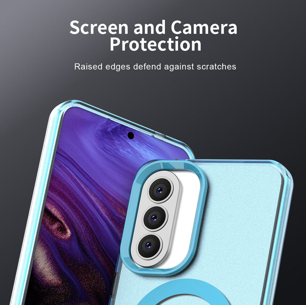 Puzdro MagSafe pre Samsung Galaxy A57 5G, Techsuit, CandyCase, Modrá