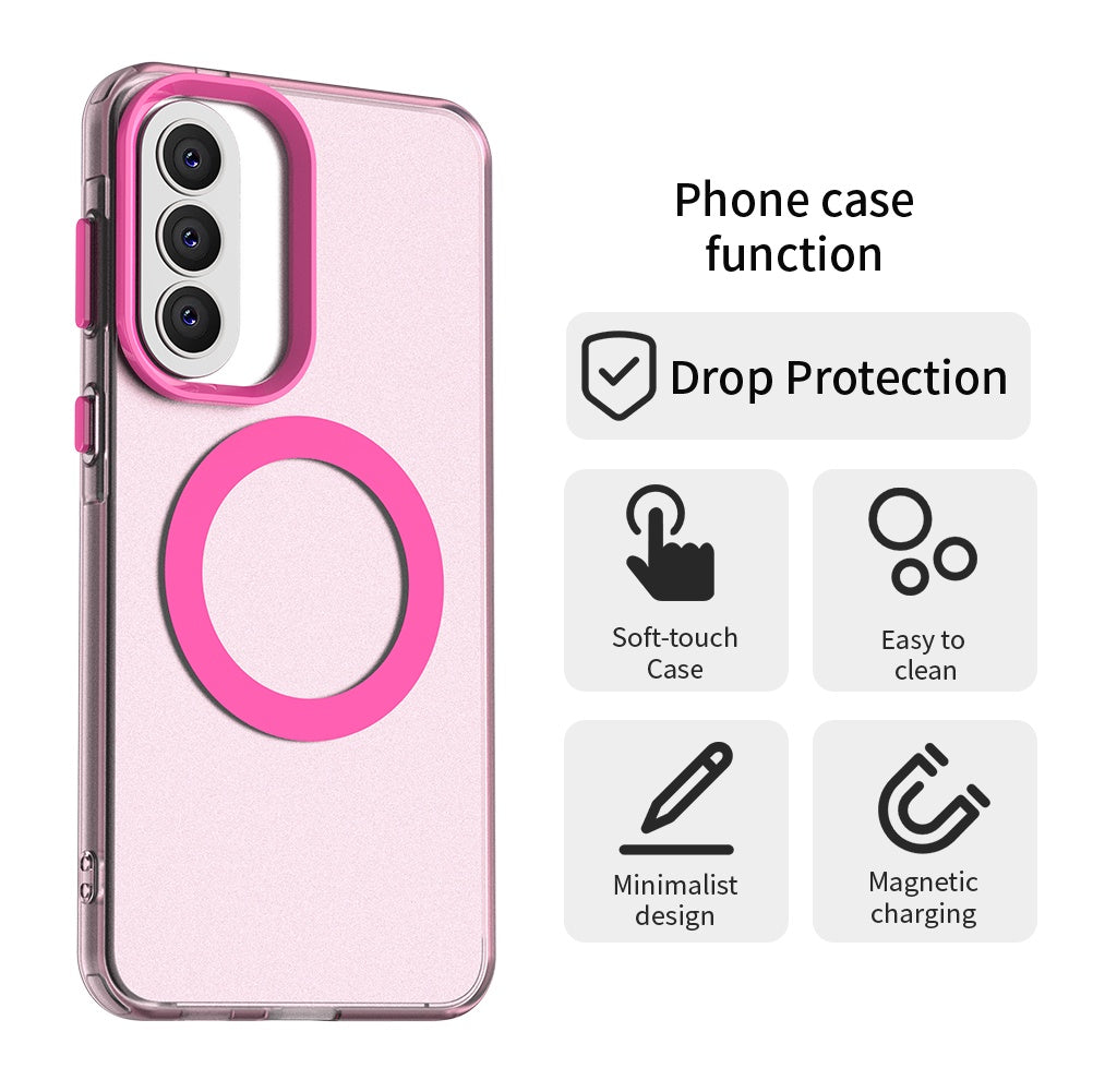 Puzdro MagSafe pre Samsung Galaxy A57 5G, Techsuit, CandyCase, Ružové