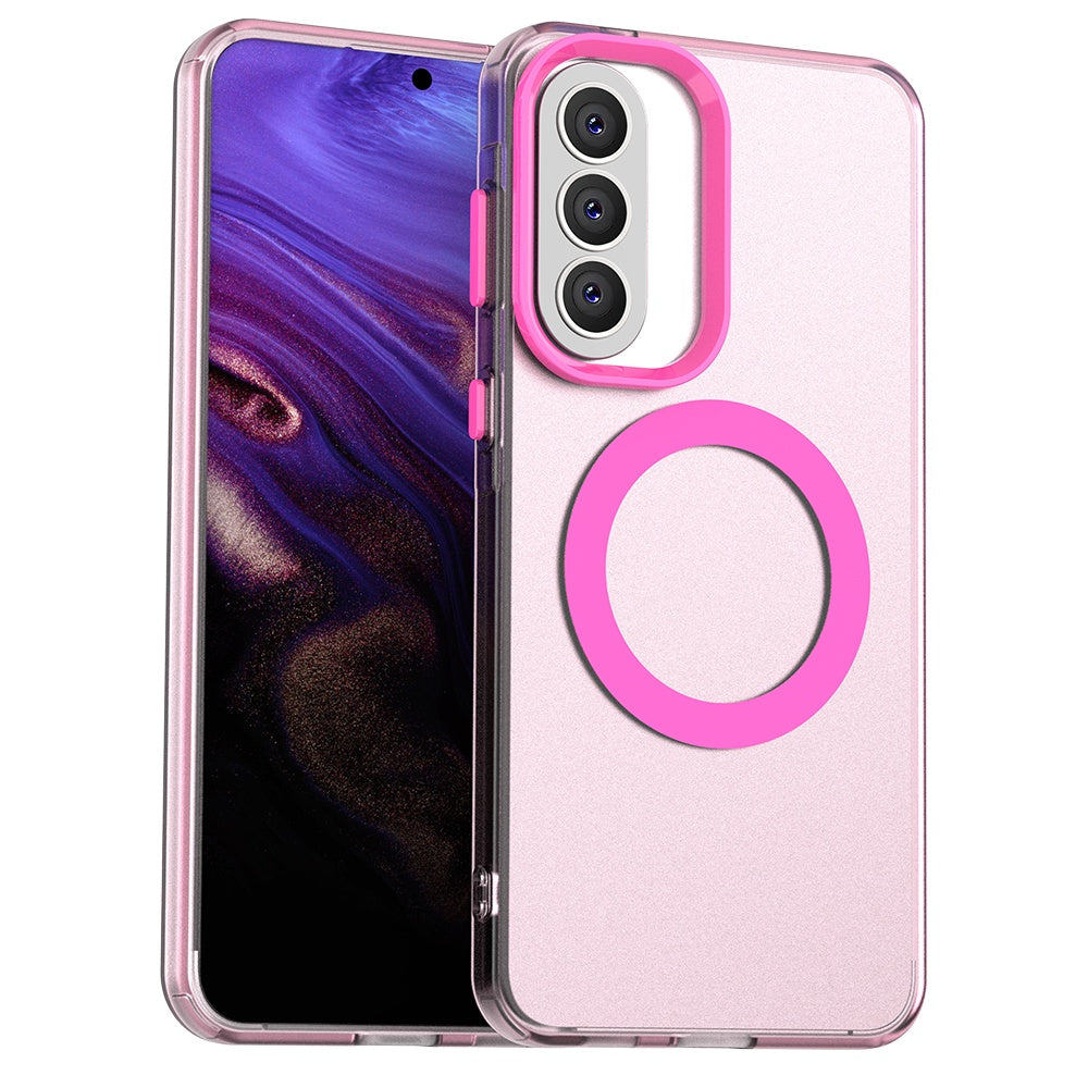 Puzdro MagSafe pre Samsung Galaxy A57 5G, Techsuit, CandyCase, Ružové
