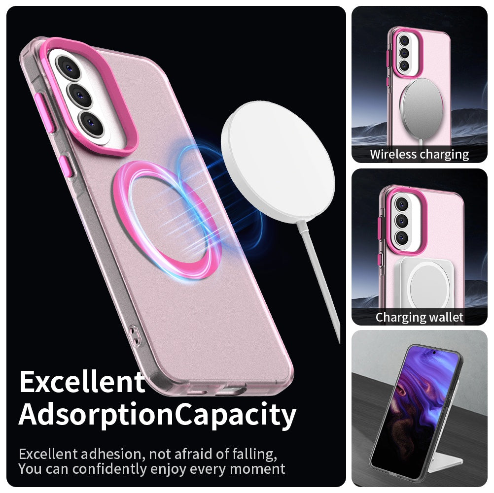 Puzdro MagSafe pre Samsung Galaxy A57 5G, Techsuit, CandyCase, Ružové