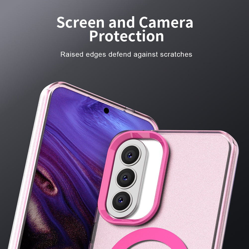 Puzdro MagSafe pre Samsung Galaxy A57 5G, Techsuit, CandyCase, Ružové
