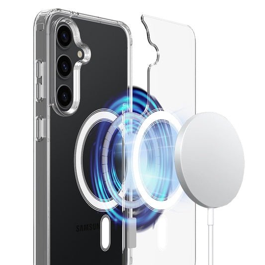 Puzdro MagSafe pre Samsung Galaxy A57 5G, Techsuit, Pro, Transparenté