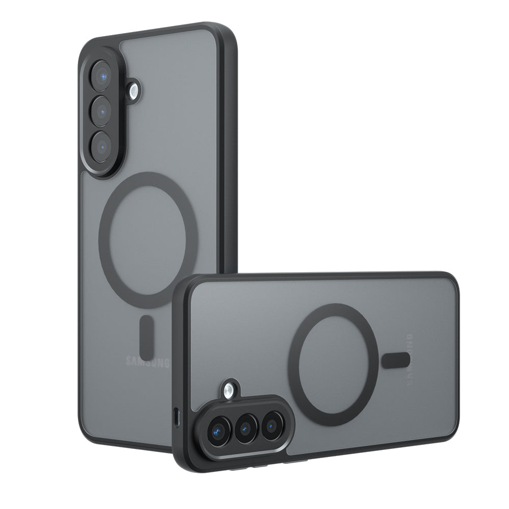 Puzdro MagSafe pre Samsung Galaxy A57 5G, Techsuit, PureFrost, Saténová čierna