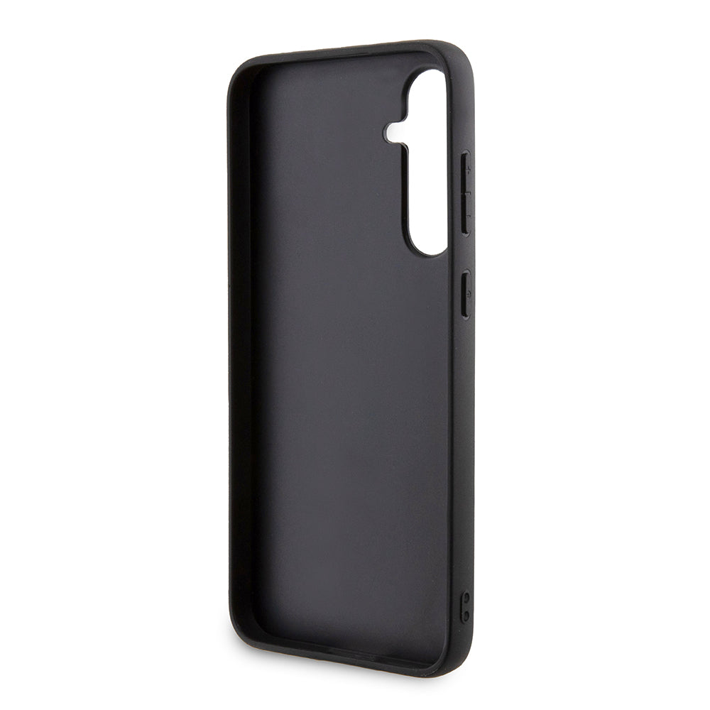 Puzdro MagSafe pre Samsung Galaxy S23 FE S711, Karl Lagerfeld, Saffiano Gripstand Karl & Choupette, Modrá