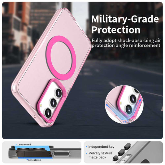 MagSafe puzdro pre Samsung Galaxy S23+ S916, Techsuit, CandyCase, Ružové