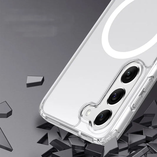 MagSafe puzdro pre Samsung Galaxy S23 S911, Techsuit, Pro, priehľadné
