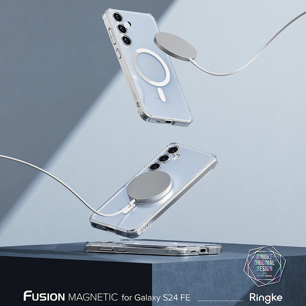 MagSafe puzdro pre Samsung Galaxy S24 FE S721, Ringke, Fusion, Priehľadné