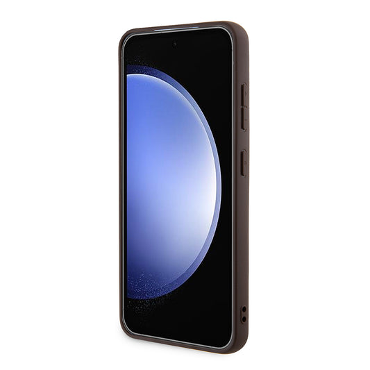 Puzdro MagSafe pre Samsung Galaxy S24 S921, Guess, 4G Collection, Hnedá