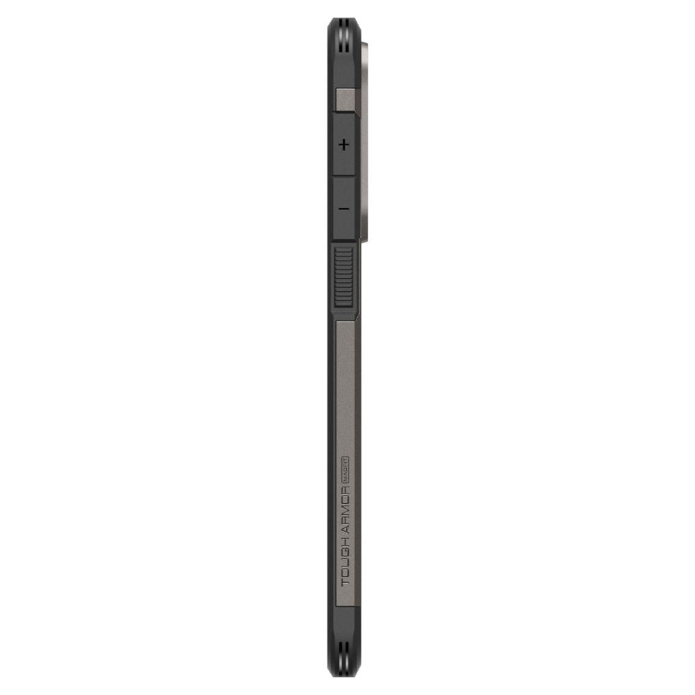 Puzdro MagSafe pre Samsung Galaxy S25 Edge S937, Spigen, Tough Armor, Sivé ACS09423