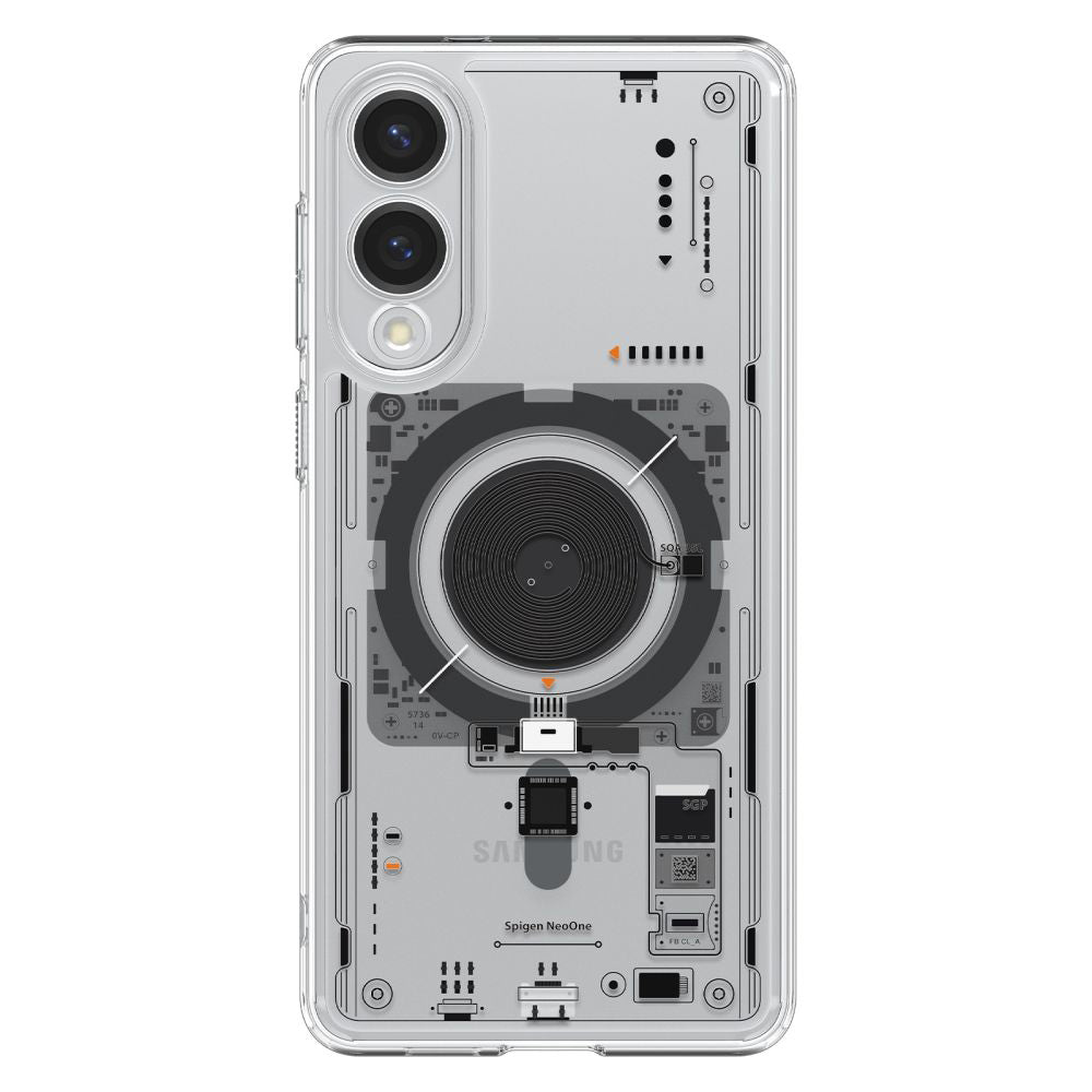 Puzdro MagSafe pre Samsung Galaxy S25 Edge S937, Spigen, Ultra Hybrid Neo One, Transparentné ACS09416