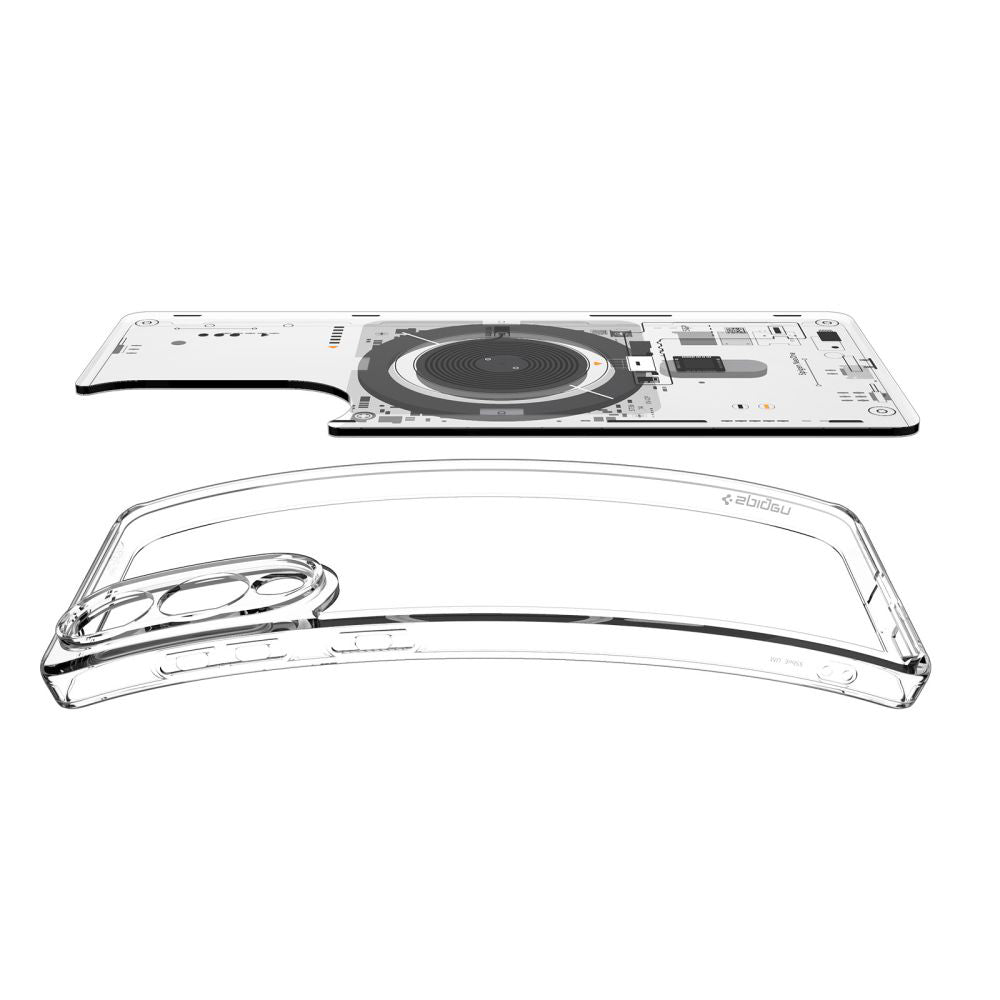 Puzdro MagSafe pre Samsung Galaxy S25 Edge S937, Spigen, Ultra Hybrid Neo One, Transparentné ACS09416