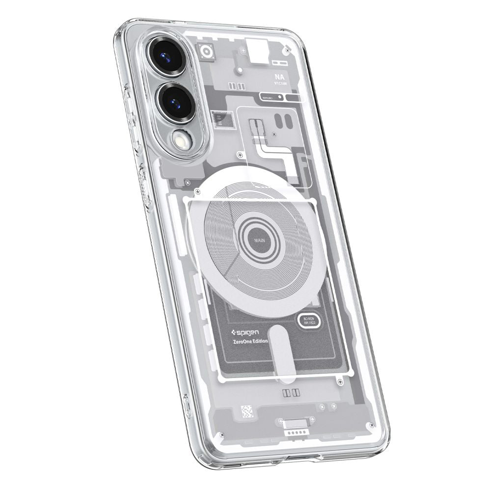 Puzdro MagSafe pre Samsung Galaxy S25 Edge S937, Spigen, Ultra Hybrid Zero One, Biela ACS09417