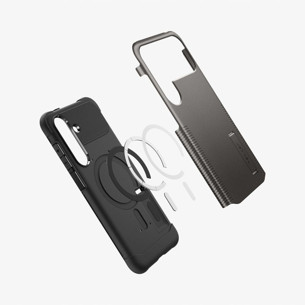 Puzdro MagSafe pre Samsung Galaxy S25 FE, Spigen, Slim Armor, Sivé ACS10230