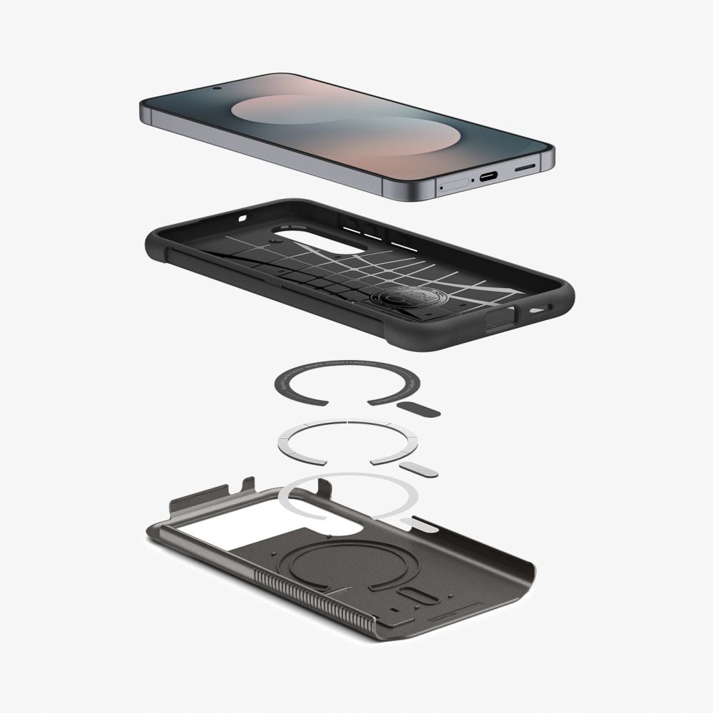 Puzdro MagSafe pre Samsung Galaxy S25 FE, Spigen, Slim Armor, Sivé ACS10230
