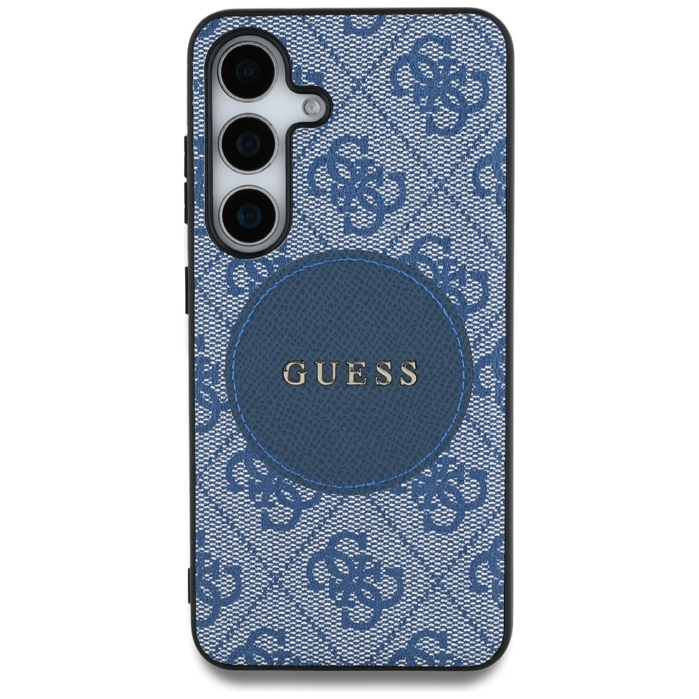 Puzdro MagSafe pre Samsung Galaxy S25+ S936, Guess, 4G Circle Classic Logo, Modrá