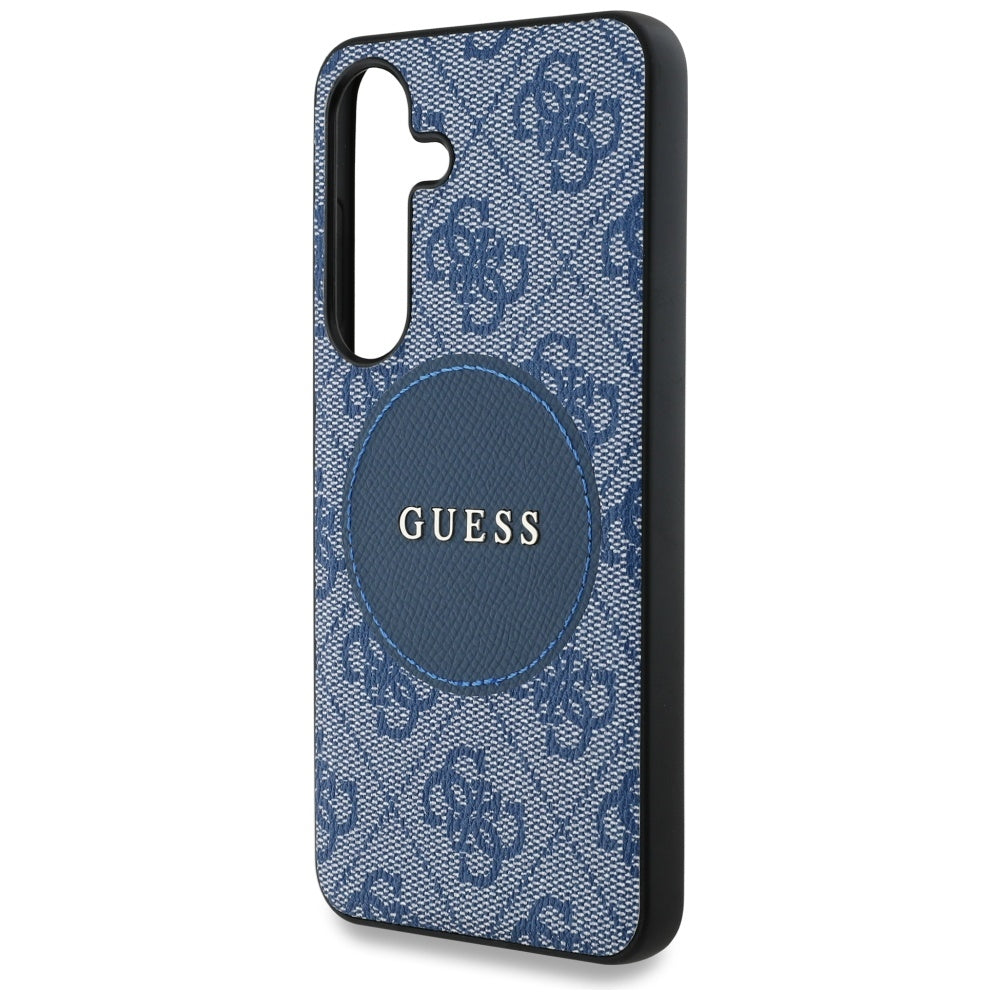 Puzdro MagSafe pre Samsung Galaxy S25+ S936, Guess, 4G Circle Classic Logo, Modrá
