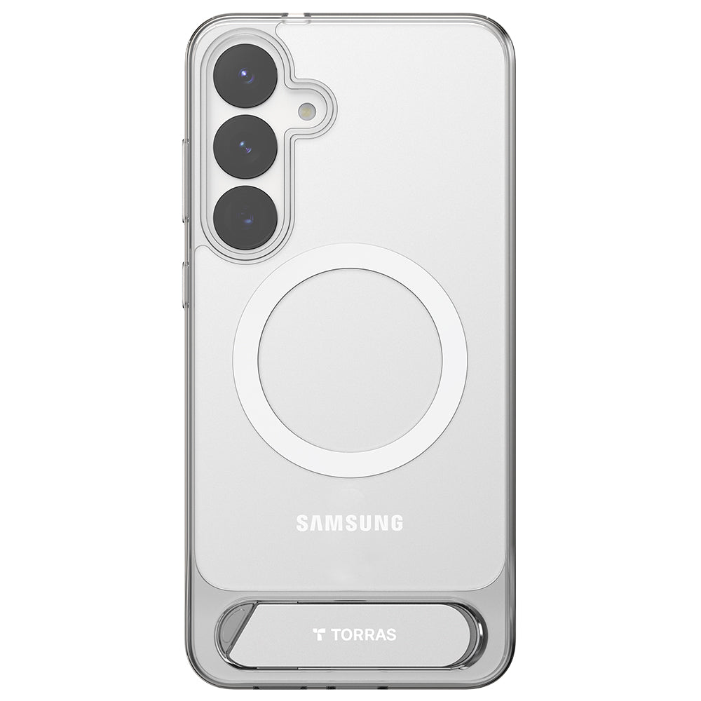 Puzdro MagSafe pre Samsung Galaxy S25+ S936, Torras, Pstand, Transparenté