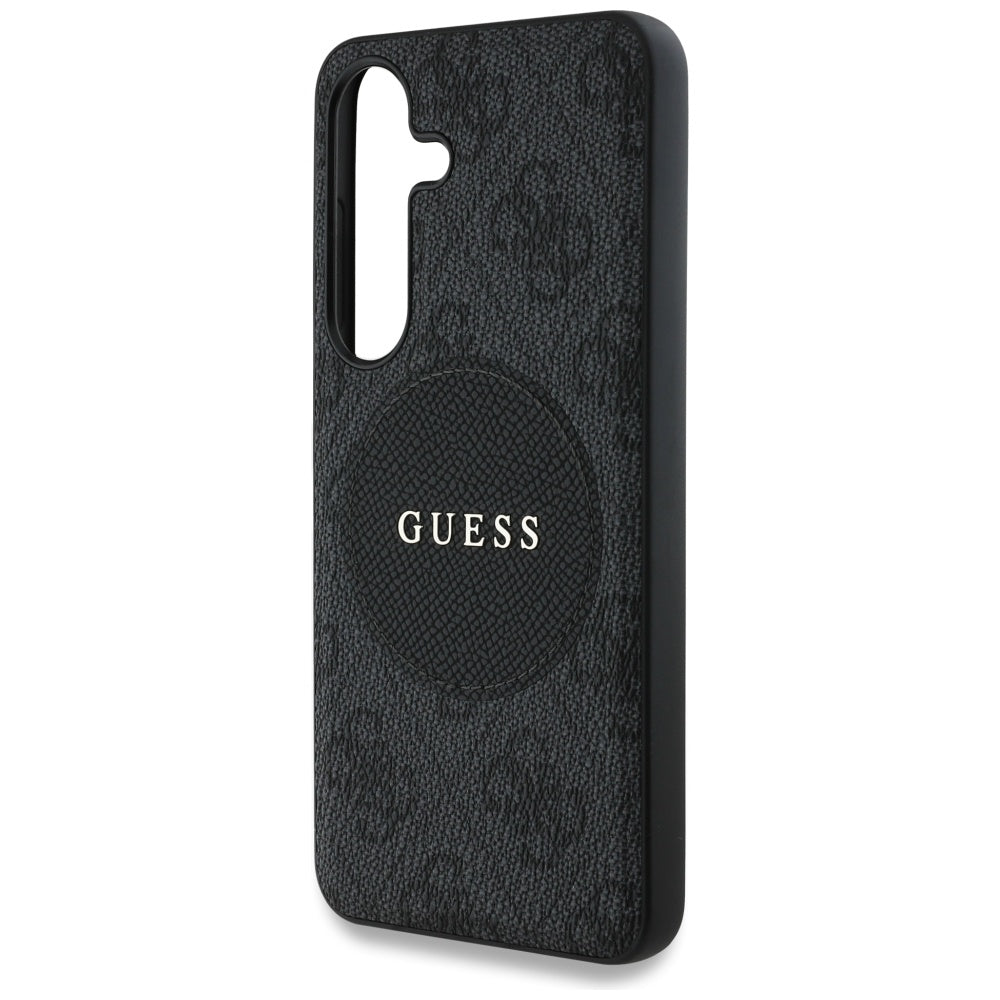 Puzdro MagSafe pre Samsung Galaxy S25 S931, Guess, 4G Circle Classic Logo, Čierne