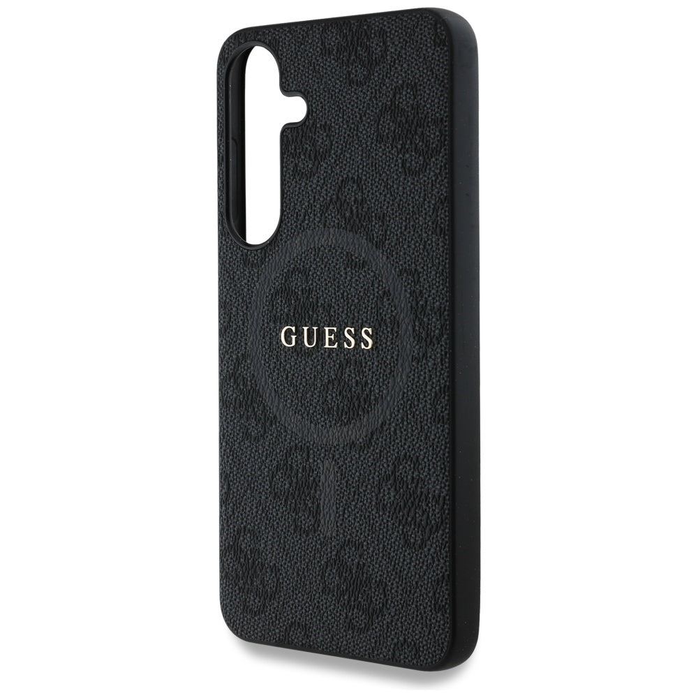 Puzdro MagSafe pre Samsung Galaxy S25 S931, Guess, 4G Ring Classic Logo, Čierne