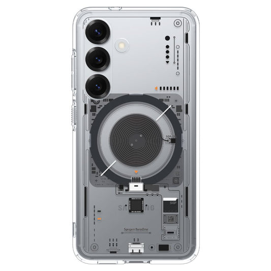 Puzdro MagSafe pre Samsung Galaxy S25 S931, Spigen, Ultra Hybrid Neo One, Priehľadné