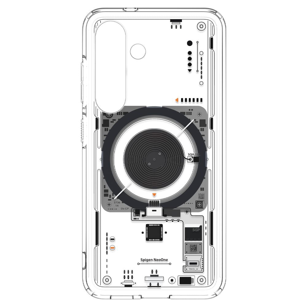 Puzdro MagSafe pre Samsung Galaxy S25 S931, Spigen, Ultra Hybrid Neo One, Transparentné ACS09470