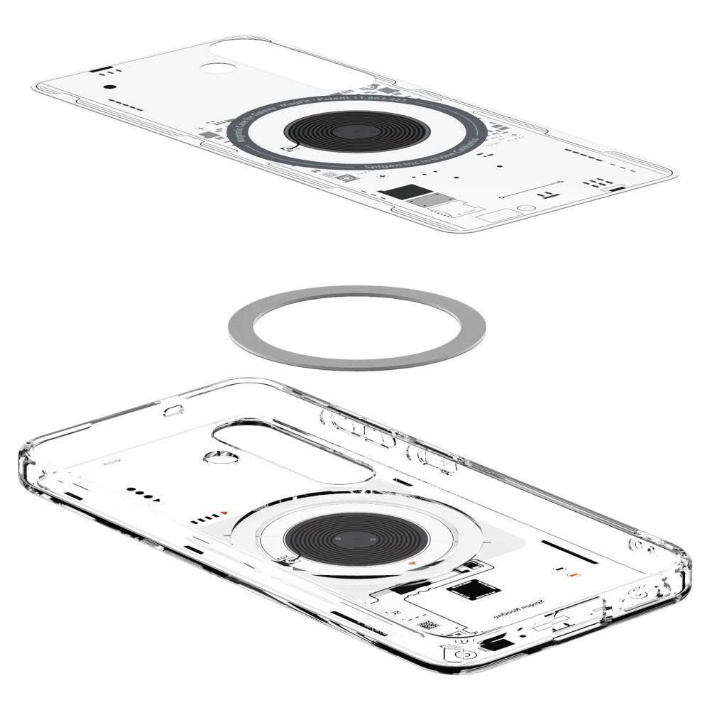 Puzdro MagSafe pre Samsung Galaxy S25 S931, Spigen, Ultra Hybrid Neo One, Transparentné ACS09470