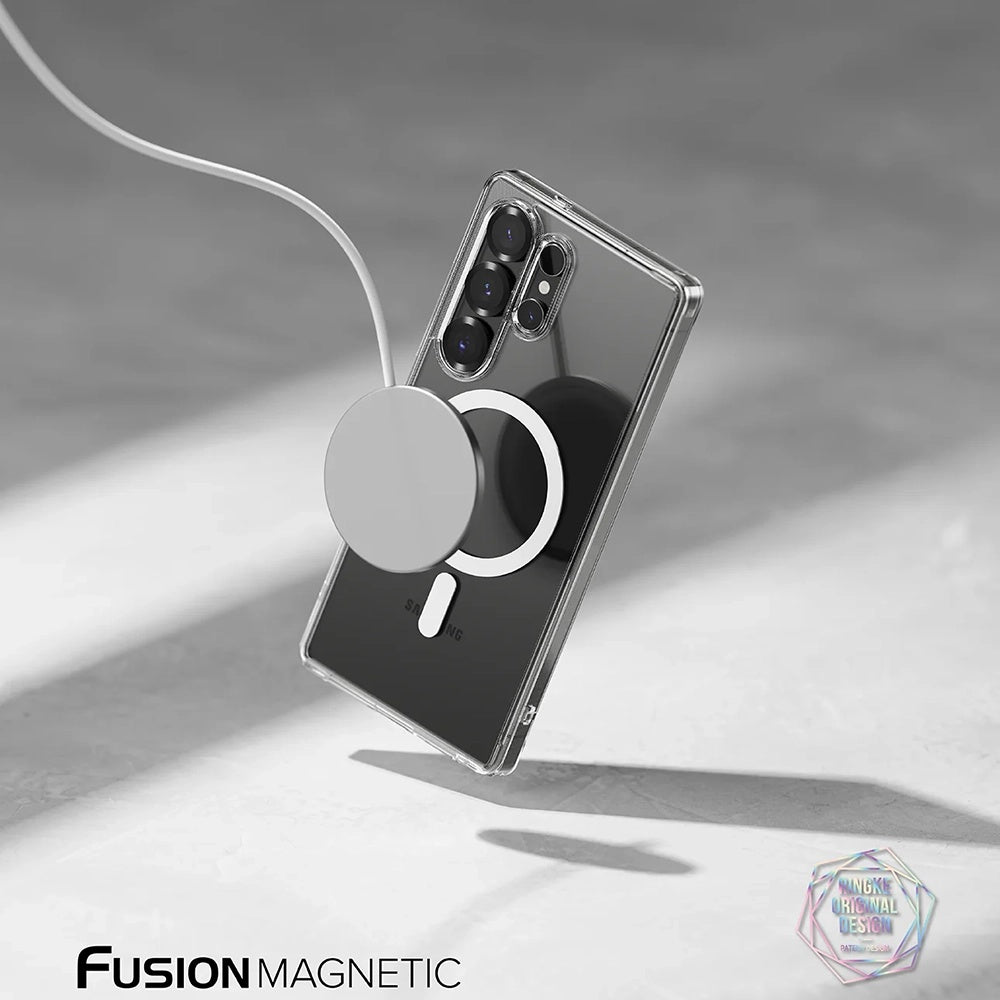 MagSafe puzdro pre Samsung Galaxy S25 Ultra S938, Ringke, Fusion, Matne priehľadné