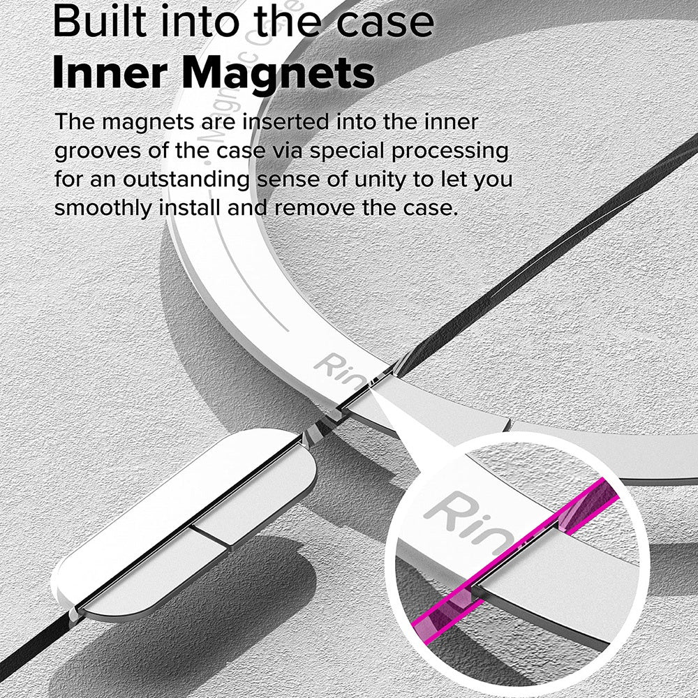 MagSafe puzdro pre Samsung Galaxy S25 Ultra S938, Ringke, Fusion, Matne priehľadné