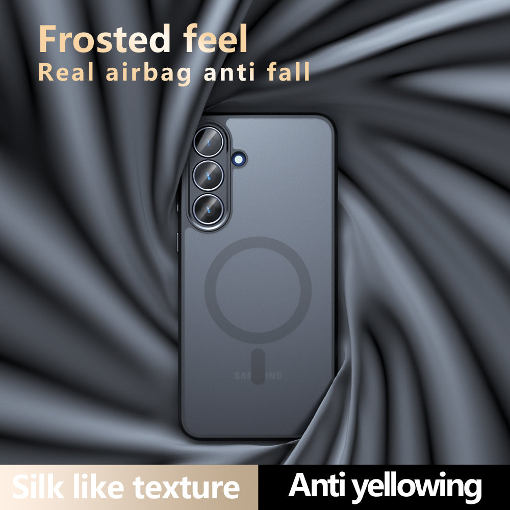 MagSafe puzdro pre Samsung Galaxy S26 FE S741, Techsuit, PureFrost, Čierna saténová