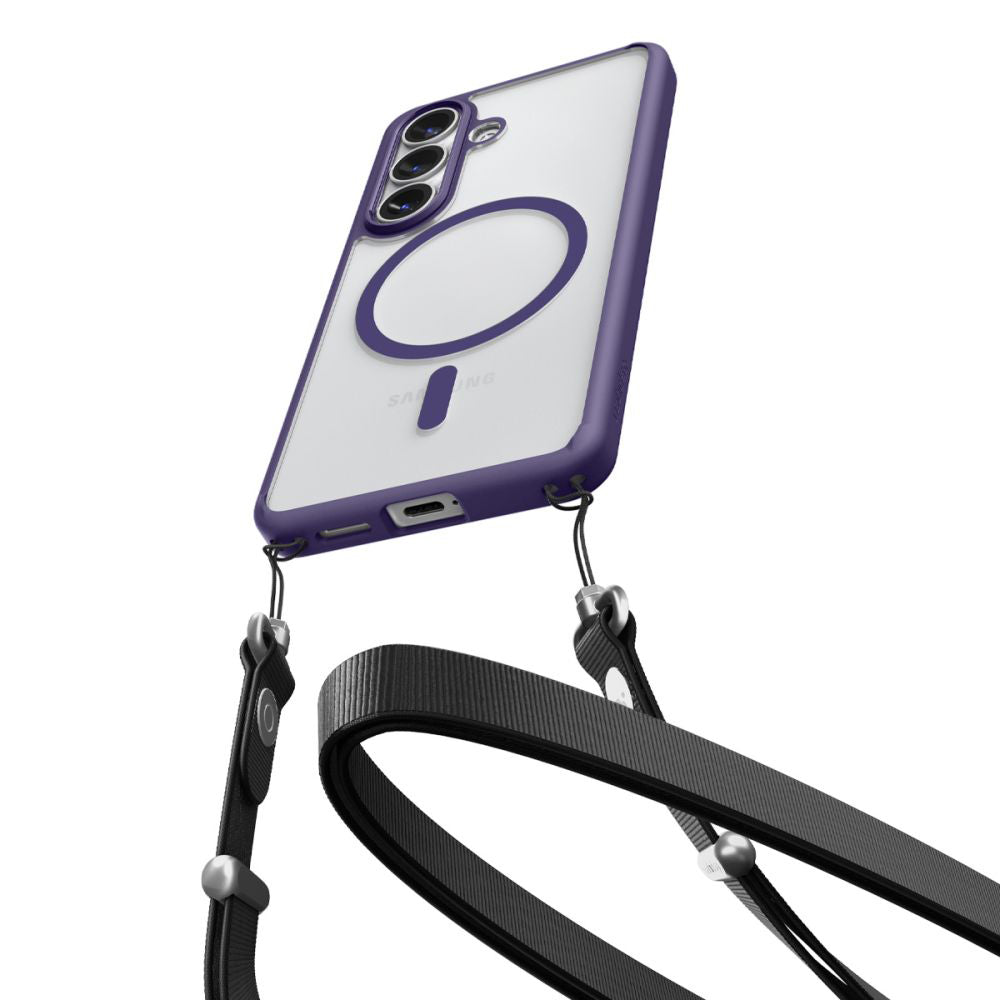 Puzdro MagSafe pre Samsung Galaxy S26 Plus S947, Spigen, Ultra Hybrid, Tmavofialové ACS11214