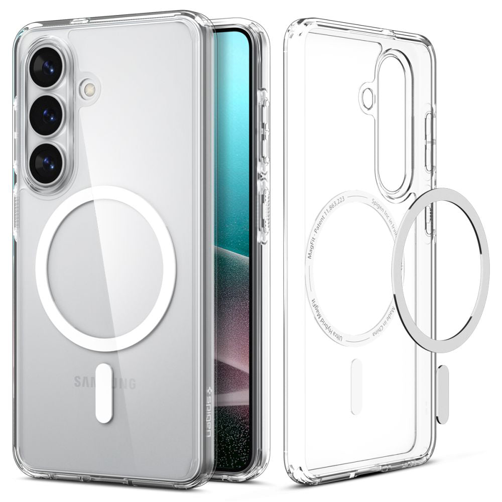 Puzdro MagSafe pre Samsung Galaxy S26 Plus S947, Spigen, Ultra Hybrid, Priehľadné Biela ACS10709
