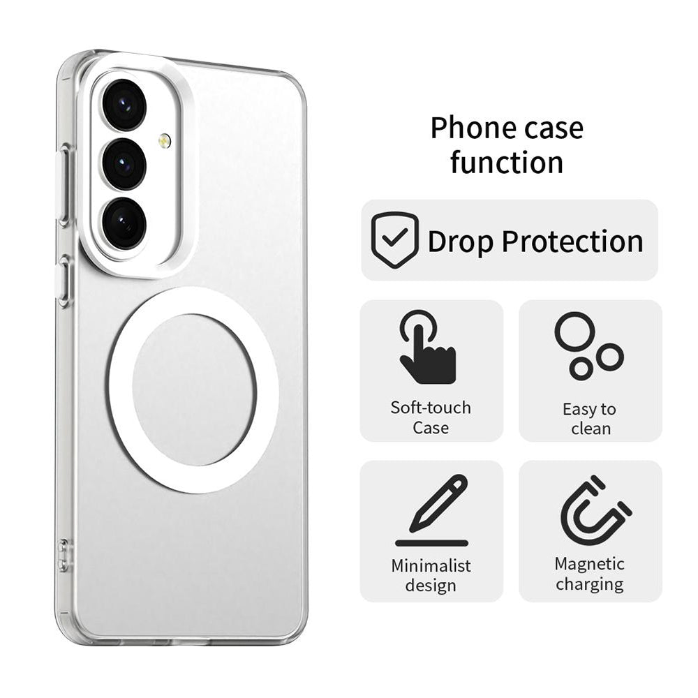 Puzdro MagSafe pre Samsung Galaxy S26 Plus, Techsuit, CandyCase, Biela