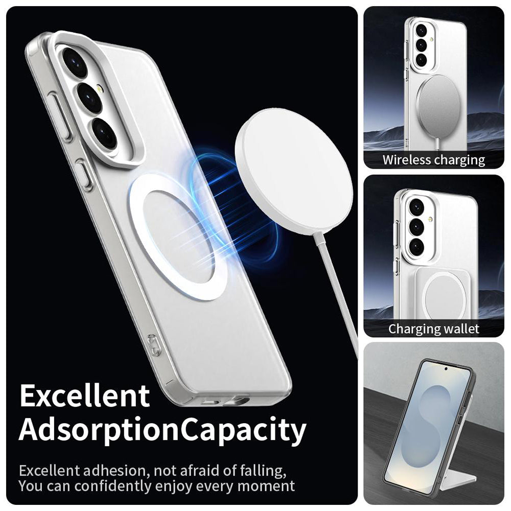 Puzdro MagSafe pre Samsung Galaxy S26 Plus, Techsuit, CandyCase, Biela