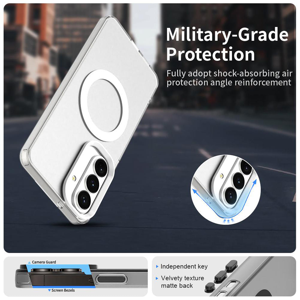 Puzdro MagSafe pre Samsung Galaxy S26 Plus, Techsuit, CandyCase, Biela