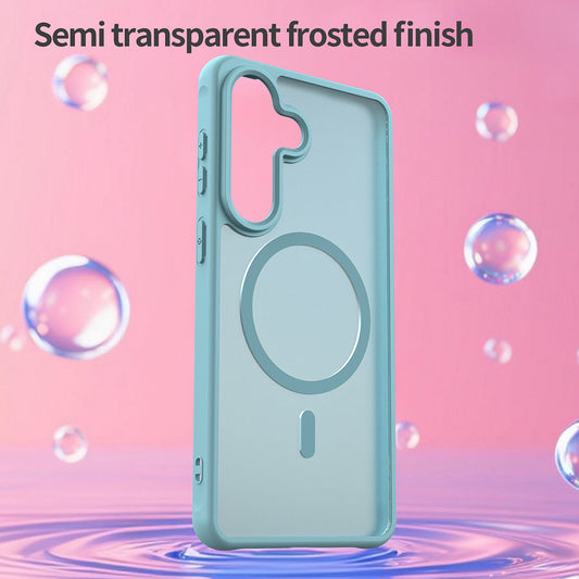 Puzdro MagSafe pre Samsung Galaxy S26 Plus, Techsuit, HaloFrost II, Svetlozelená