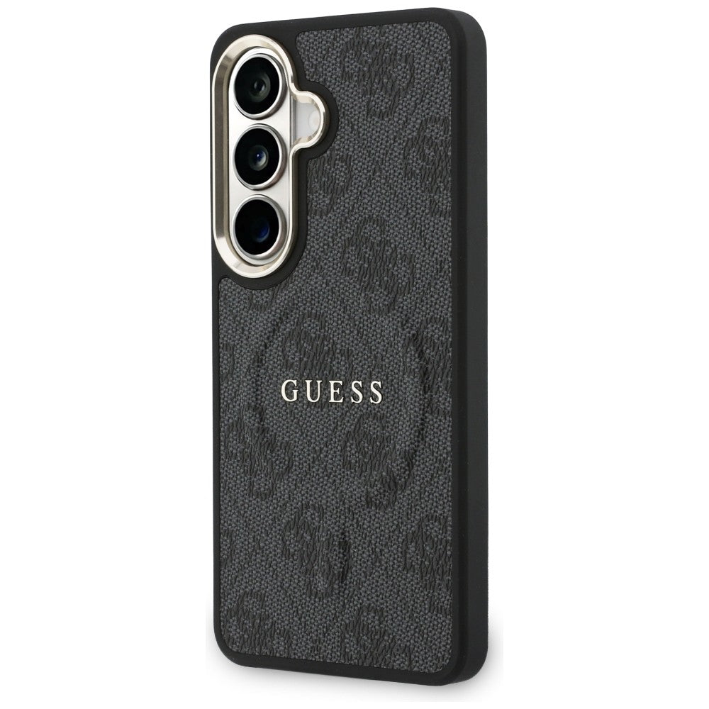 Puzdro MagSafe pre Samsung Galaxy S26 S942, Guess, 4G Embossed Ring, Čierne