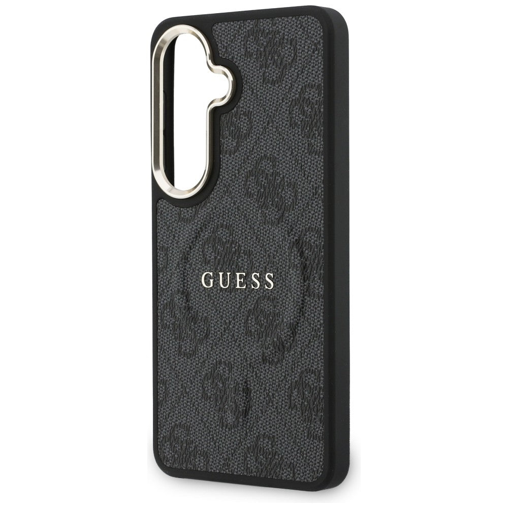 Puzdro MagSafe pre Samsung Galaxy S26 S942, Guess, 4G Embossed Ring, Čierne