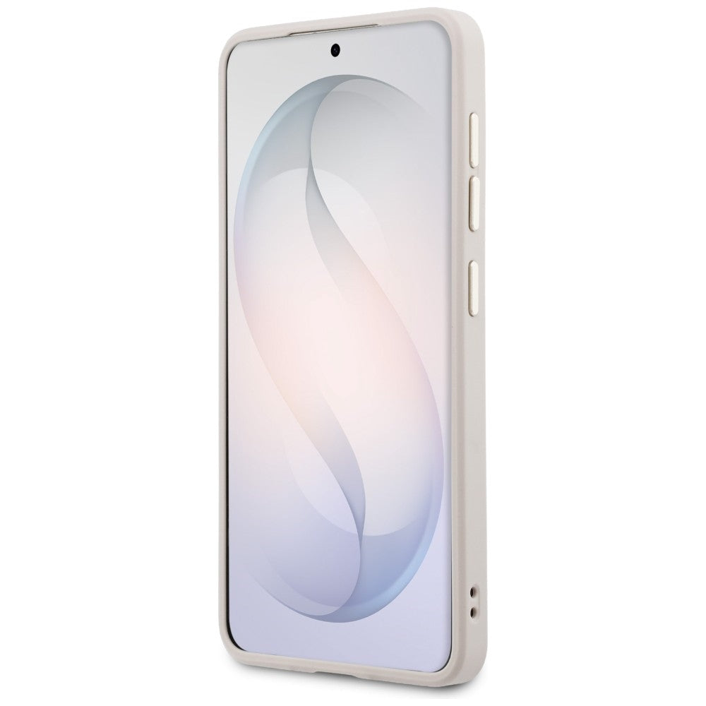 Puzdro MagSafe pre Samsung Galaxy S26 S942, Guess, Saffiano Peony Embossed Ring, Ružová