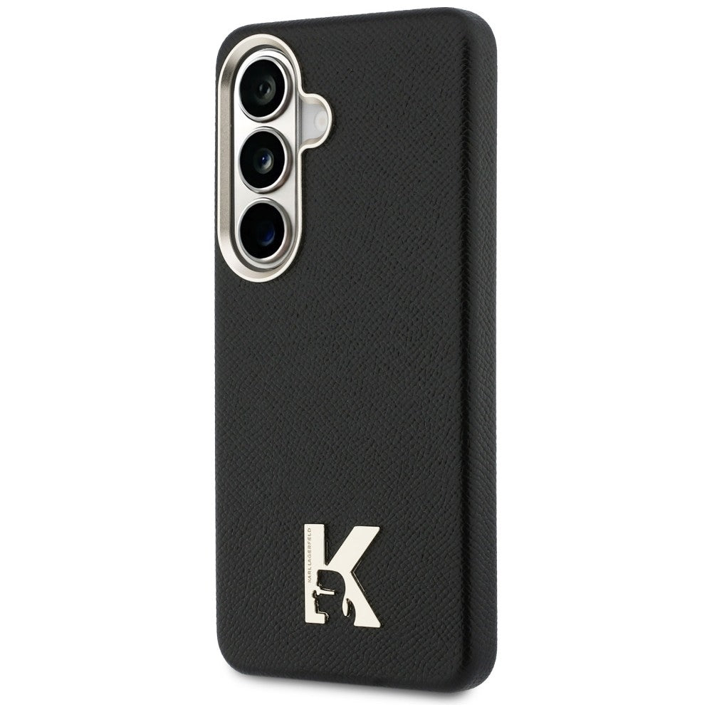 Puzdro MagSafe pre Samsung Galaxy S26 S942, Karl Lagerfeld, Karl Head Logo, Čierne