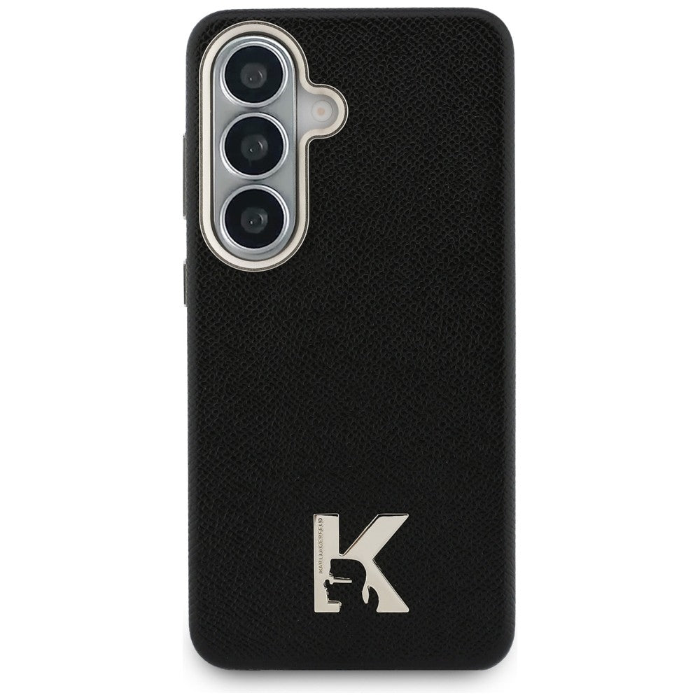 Puzdro MagSafe pre Samsung Galaxy S26 S942, Karl Lagerfeld, Karl Head Logo, Čierne